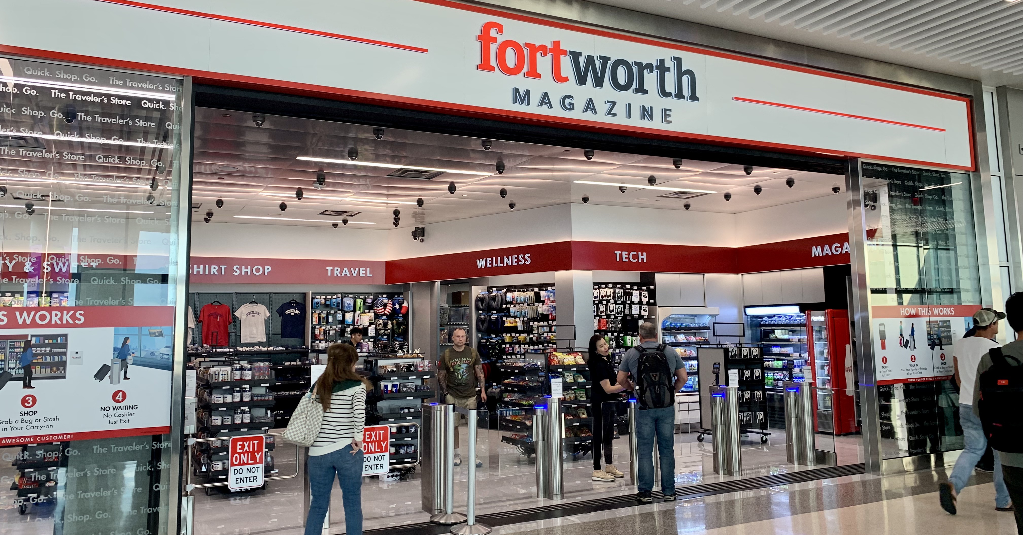 Dallas Fort Worth International Airport’s first checkout-free store, powered by Zippin, opened in July. 