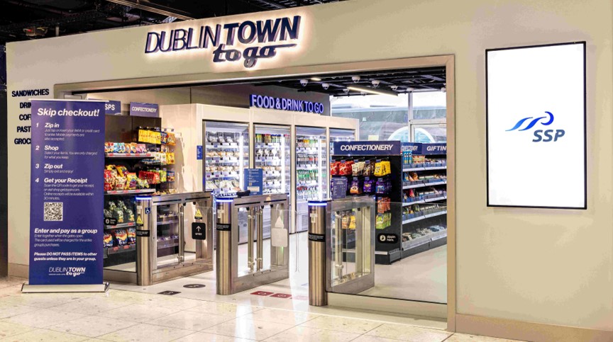 Zippin-powered SSP store at Dublin Airport