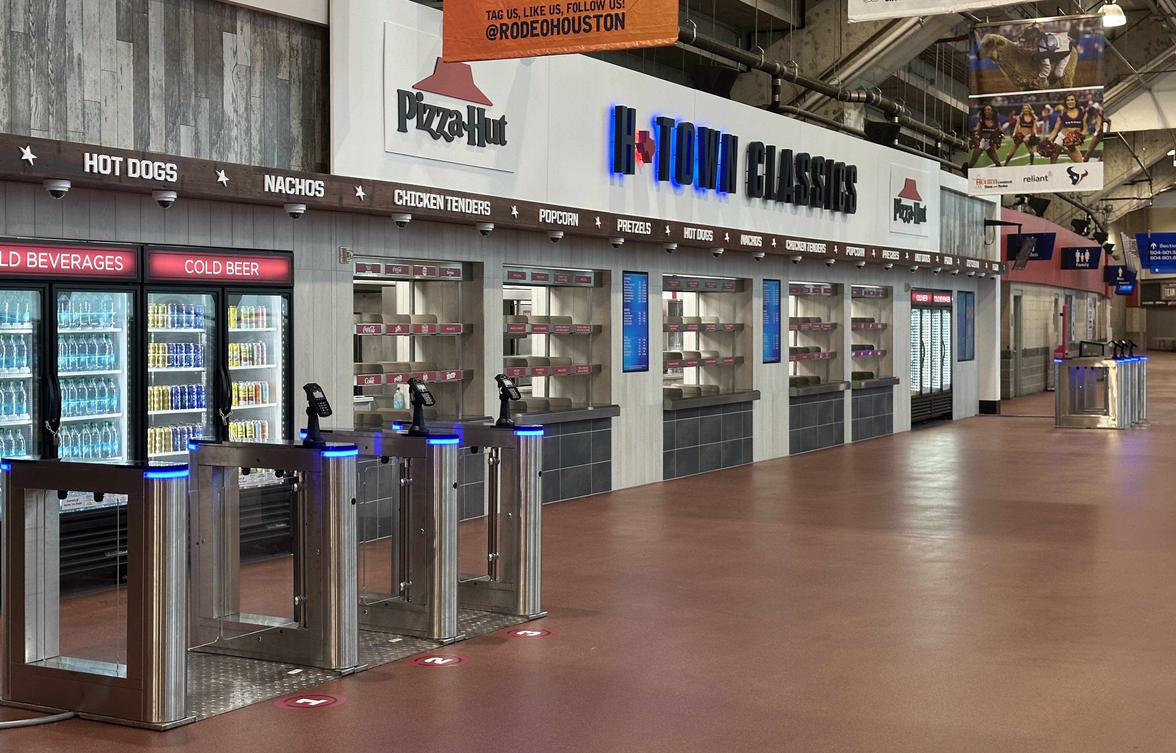 Zippin store at NRG Stadium