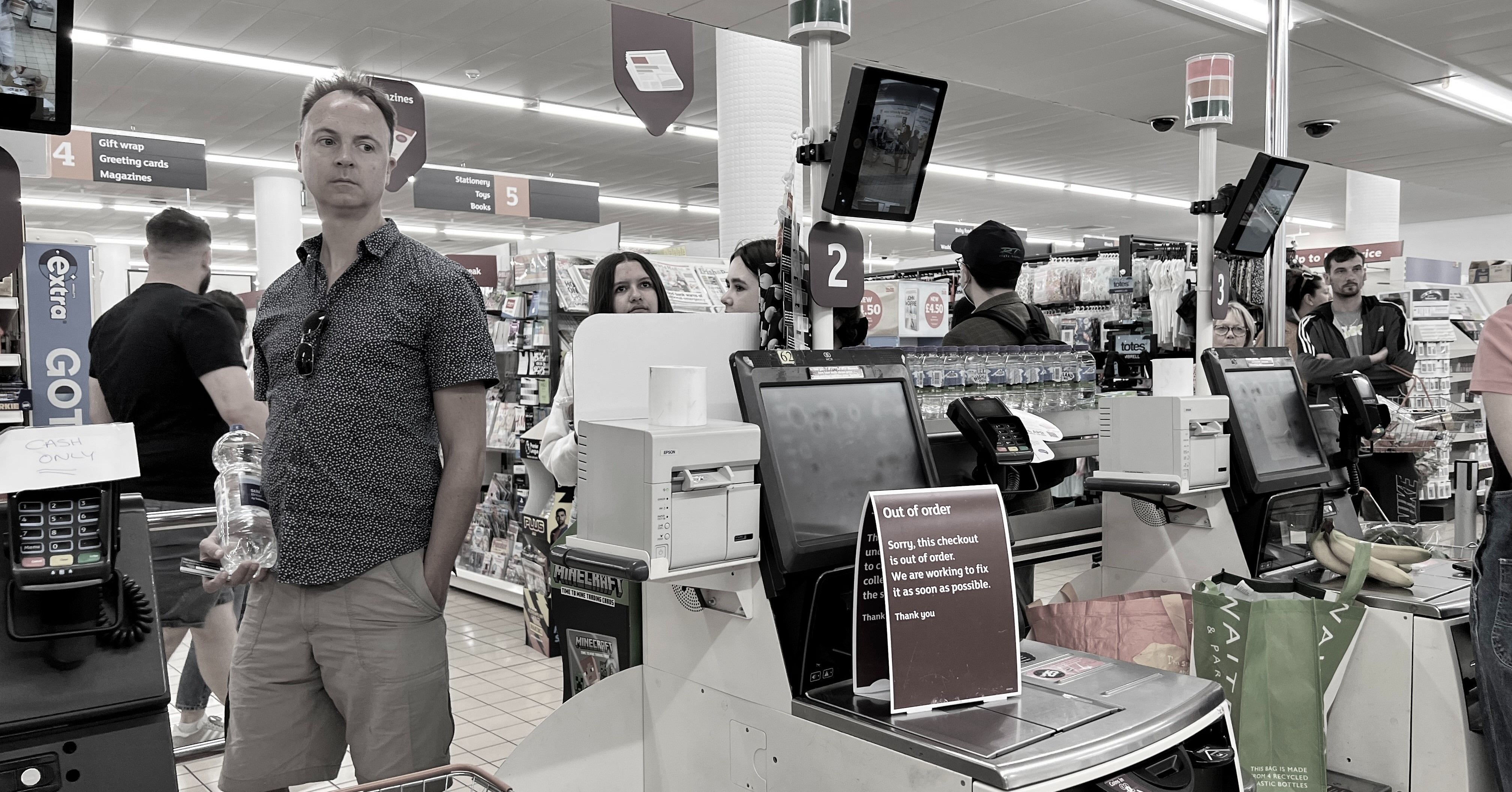 Has self-checkout only increased the level of frustration experienced by shoppers?